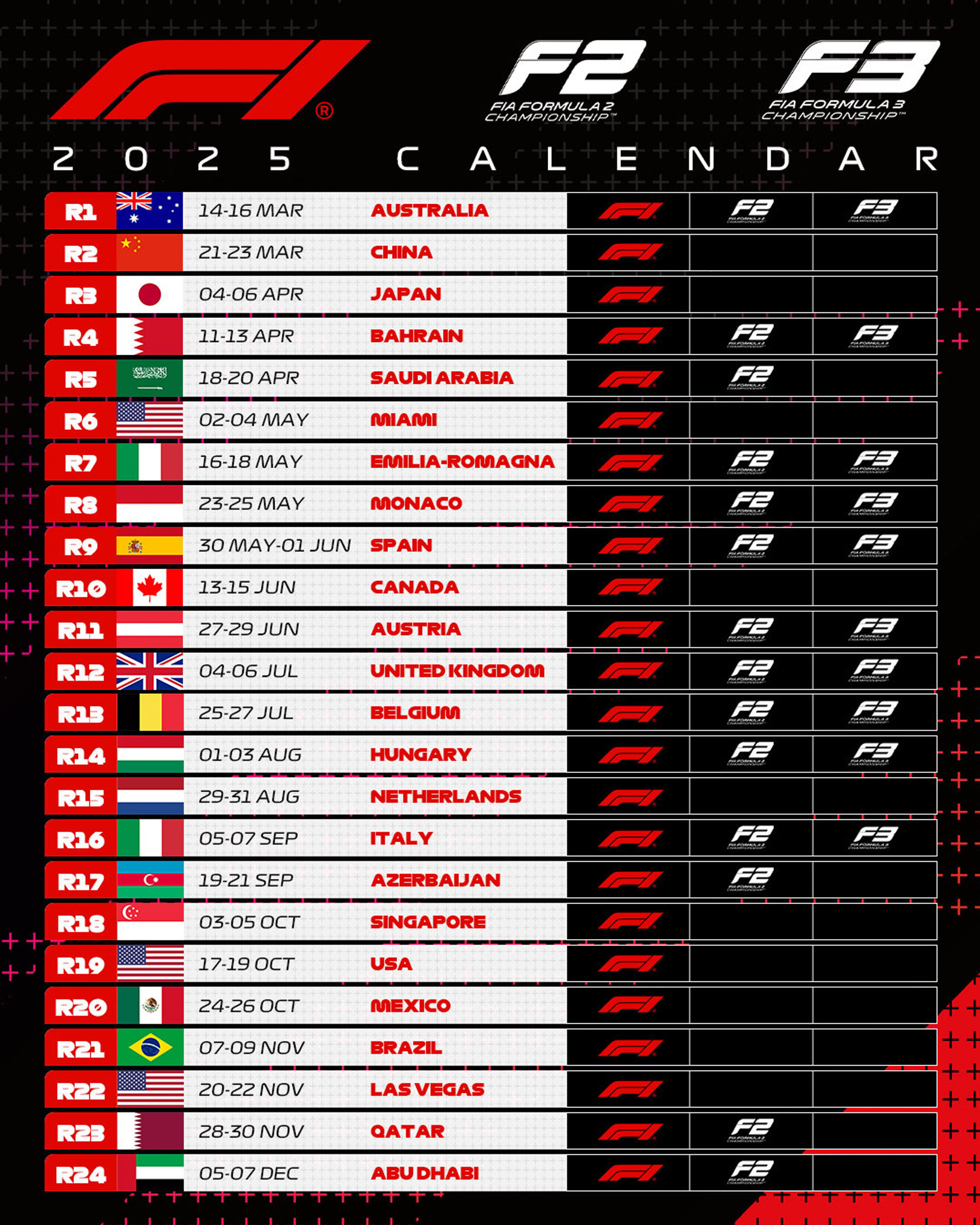 F1 2025 Game F2 Calendar Download Giana Julieta